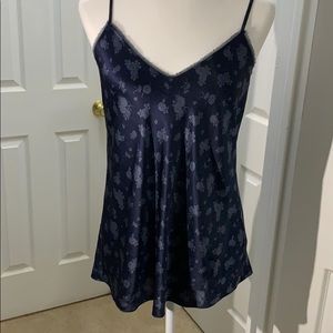 Vince silk camisole top coastal blue grey Medium